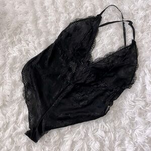 Black lace bodysuit